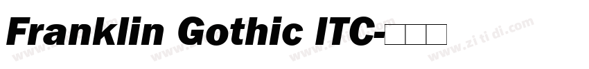Franklin Gothic ITC字体转换